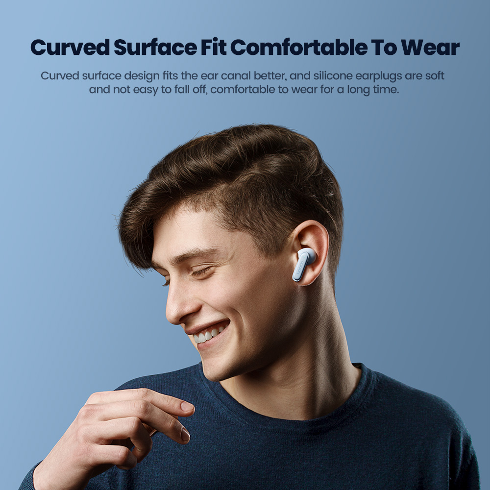 Toocki XA96 Oortelefoon Bluetooth 5.3 Draadloze hoofdtelefoon Snel opladen Touch Control Oordopjes HiFi Stereo Lange batterij Sportheadset