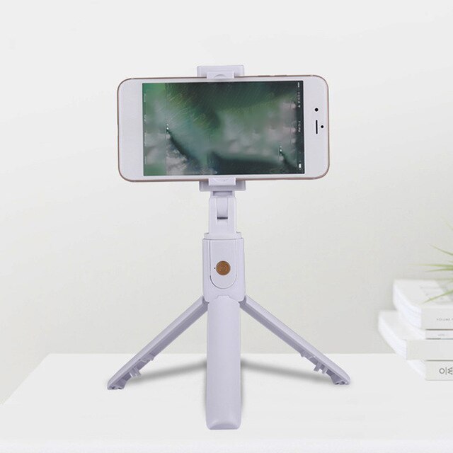 Bluetooth Selfie Stick Remote Control Tripod Handphone Live Photo Holder Tripod Camera Self-Timer Artifact Rod: B