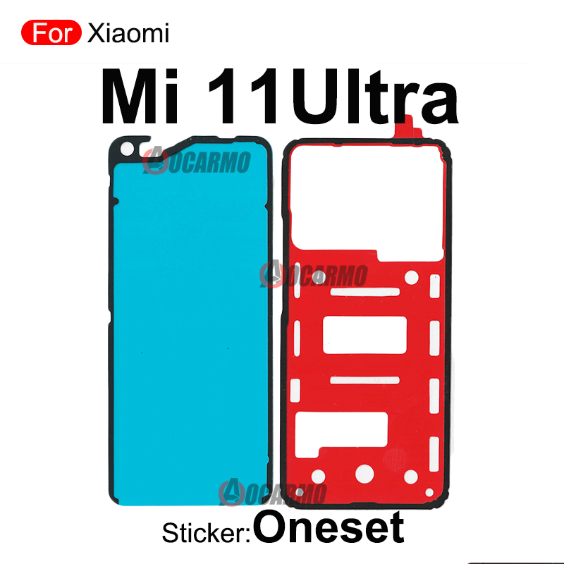 For Xiaomi 11 Lite Ultra 12 Pro Mi 11Pro 12Pro Fullset Sticker Back Cover + Rear Camera And Front LCD Adhesive Glue Replacement: Pansy