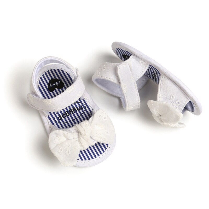 Zomer Baby Meisjes Schoenen Ademend Anti-Slip Boog Sandalen 0-18M Baby Zachte Zolen Eerste Wandelaars Schoenen