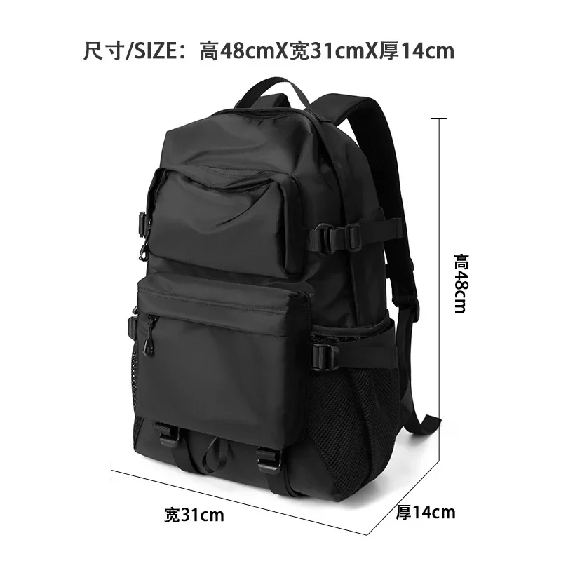 Homens mochila homem mochilas de viagem urbana techwear oxford pano masculino mochila portátil caminhadas esporte bagpack à prova dwaterproof água