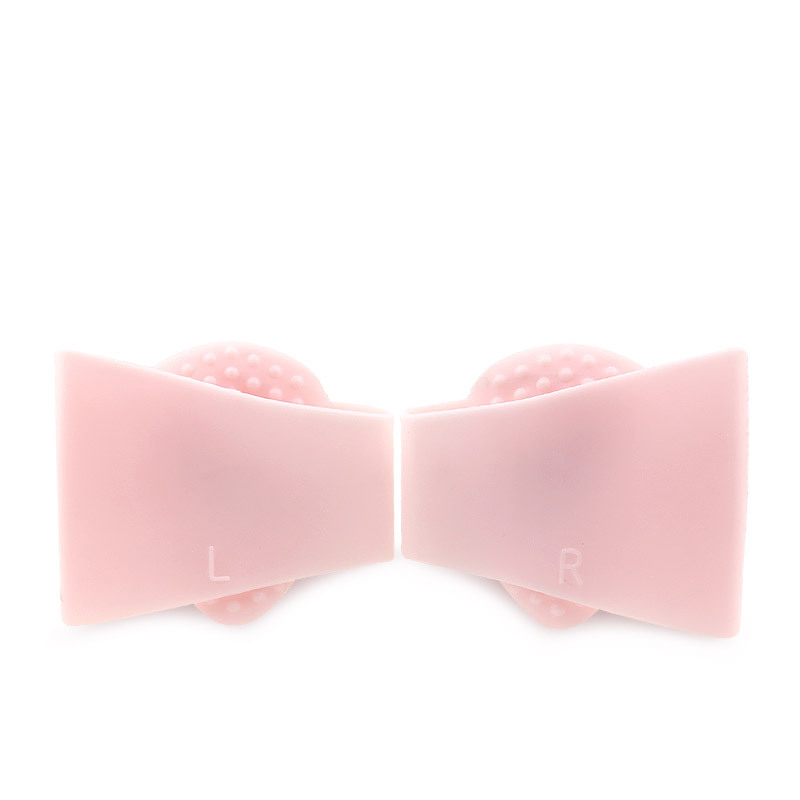 2pcs=1pair Gel Arch Support Pad Protector Granular Arch Pad Flat Foot High Arch Foot Care Pedicure Foot Pad Toe Corrector: Pink