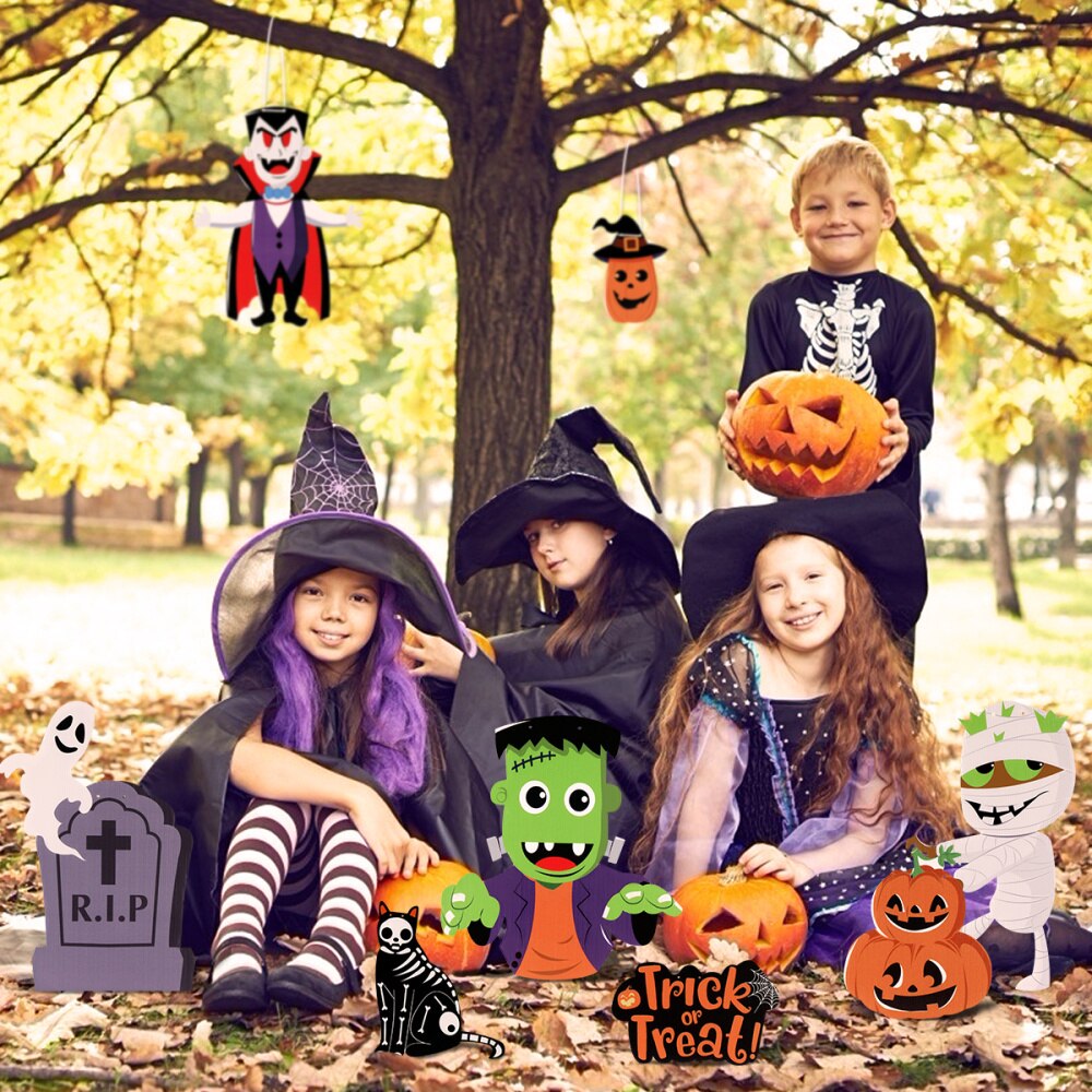 8pcs Yard Signs Lightweight Portable Unique Plaque Board Hanging Sign Lawn Sign for Lawn