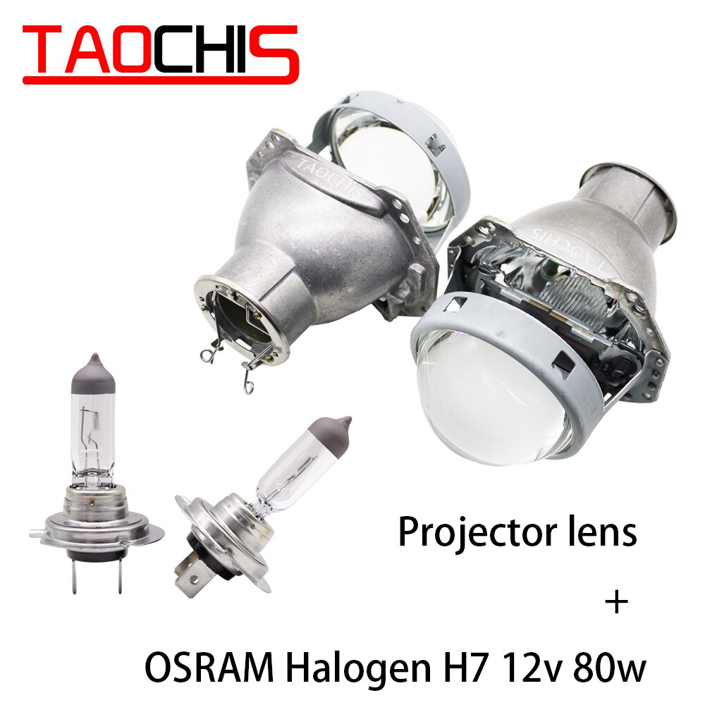 TAOCHIS 3,0 zoll Kopf licht nachrüsten HELLA 3R G5 bi Xenon projektor linse Mit H7 Halogen Projektor Xenon LED lampen