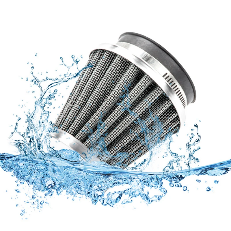 Filtros de aire cónicos para motocicleta, filtro de aire Universal con abrazadera, modificación de entrada de cono cónico, filtro de aire para coche, Moto todoterreno