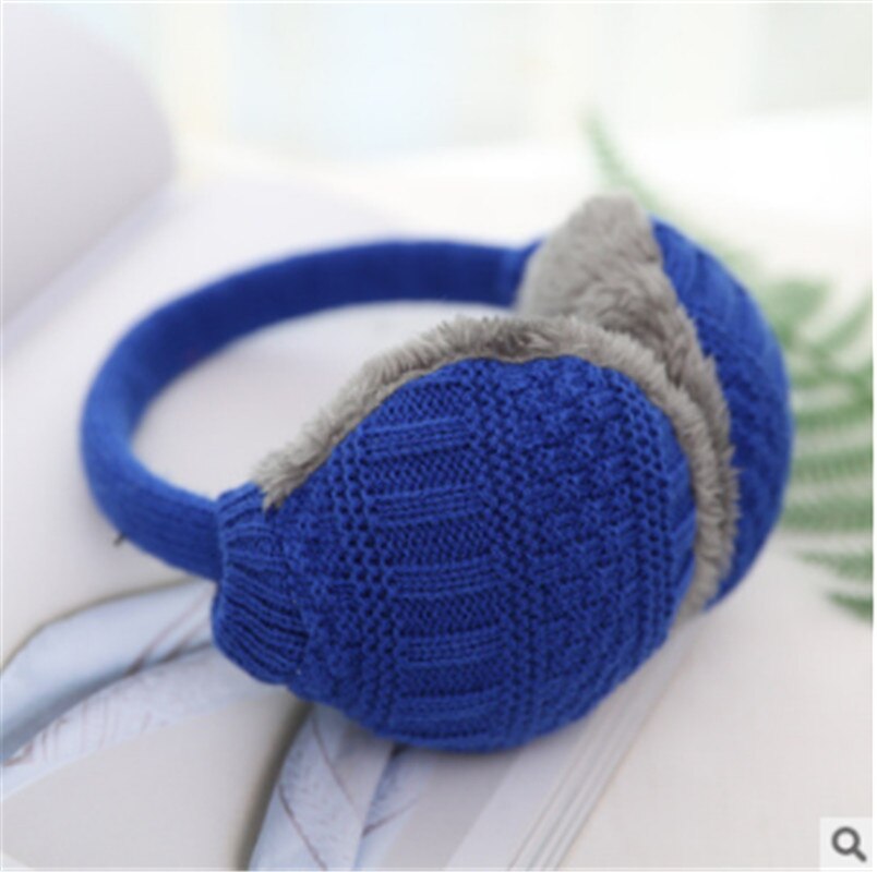 Ear Muffs Winter Ear warmers Knitted Fleece Earwarmer Mens Womens the Head Band: Blauw