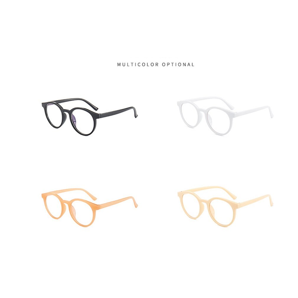 De de gafas de Marco No grado gafas de marco redondo gafas marco óptico portátil práctico gafas