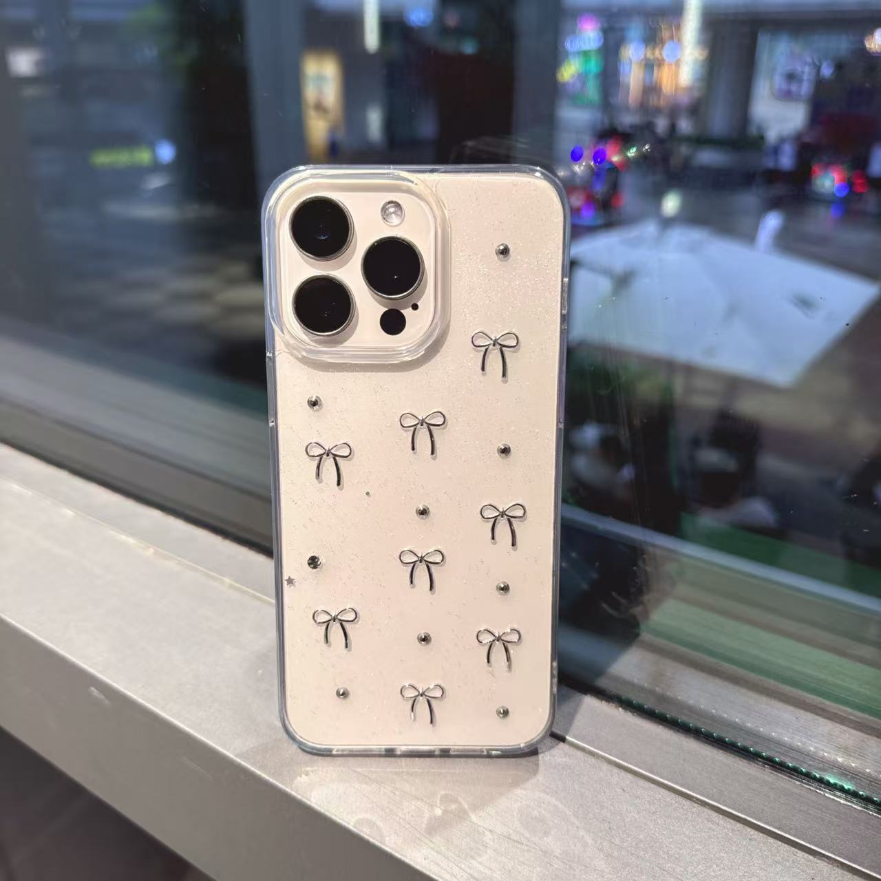 eins Silber Schleife Handyhlle fr IPhone 15 14 1...  Grandado