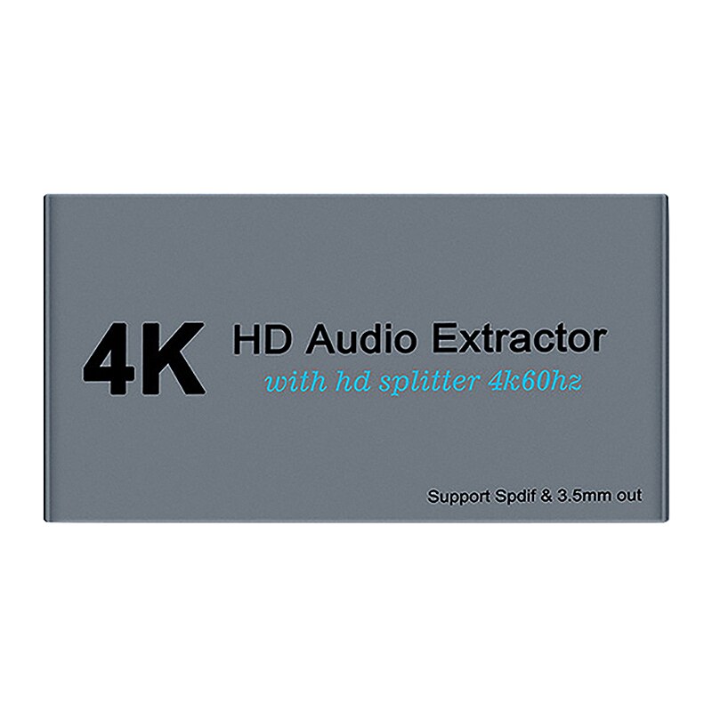 Hdmi O Extractor Splitter Hdmi Naar 2 Hdmi Spliiter 4K Hdmi Naar Hdmi Optica Spdif + 3.5Mm Hdmi O Sppliter