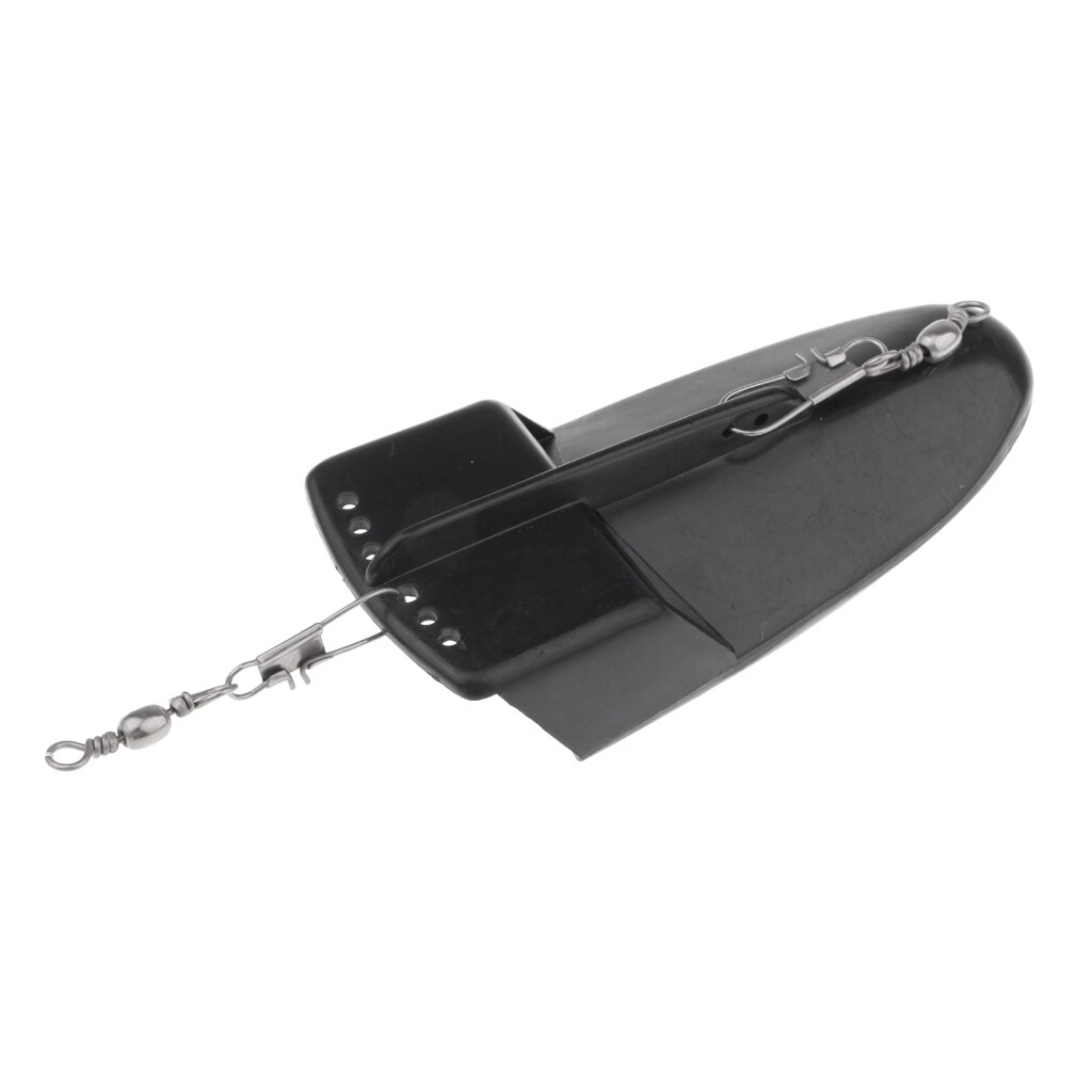 Peso Artificial de plástico ABS, aparejo de pesca en mar, curricán Paravanes, tablero de buceo, tablero cepillador, accesorios para herramientas de pesca: Black