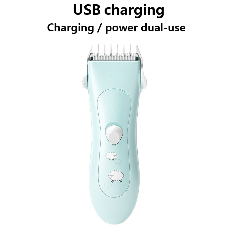 Elektrische Baby Tondeuse Tondeuse Baby Haar Zorg Snijden Remover Usb Oplaadbare Rustig Waterdichte Kids Infant Haar Scheerapparaat