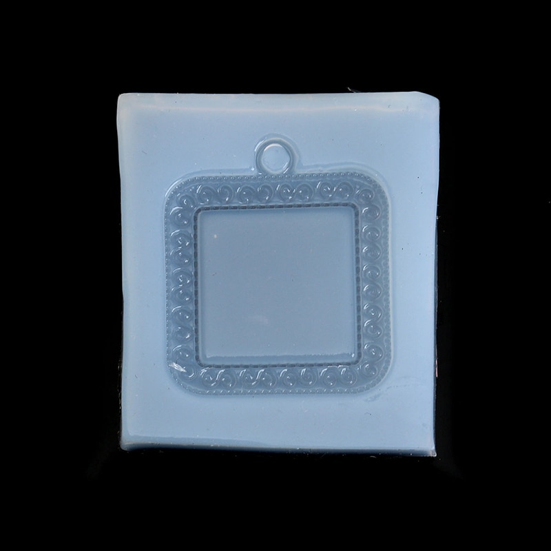 Retro Spiegel anhänger form Silikon Harz Form Für Schmuck Abzeichen, Der 4,5x4 cm 5PCs