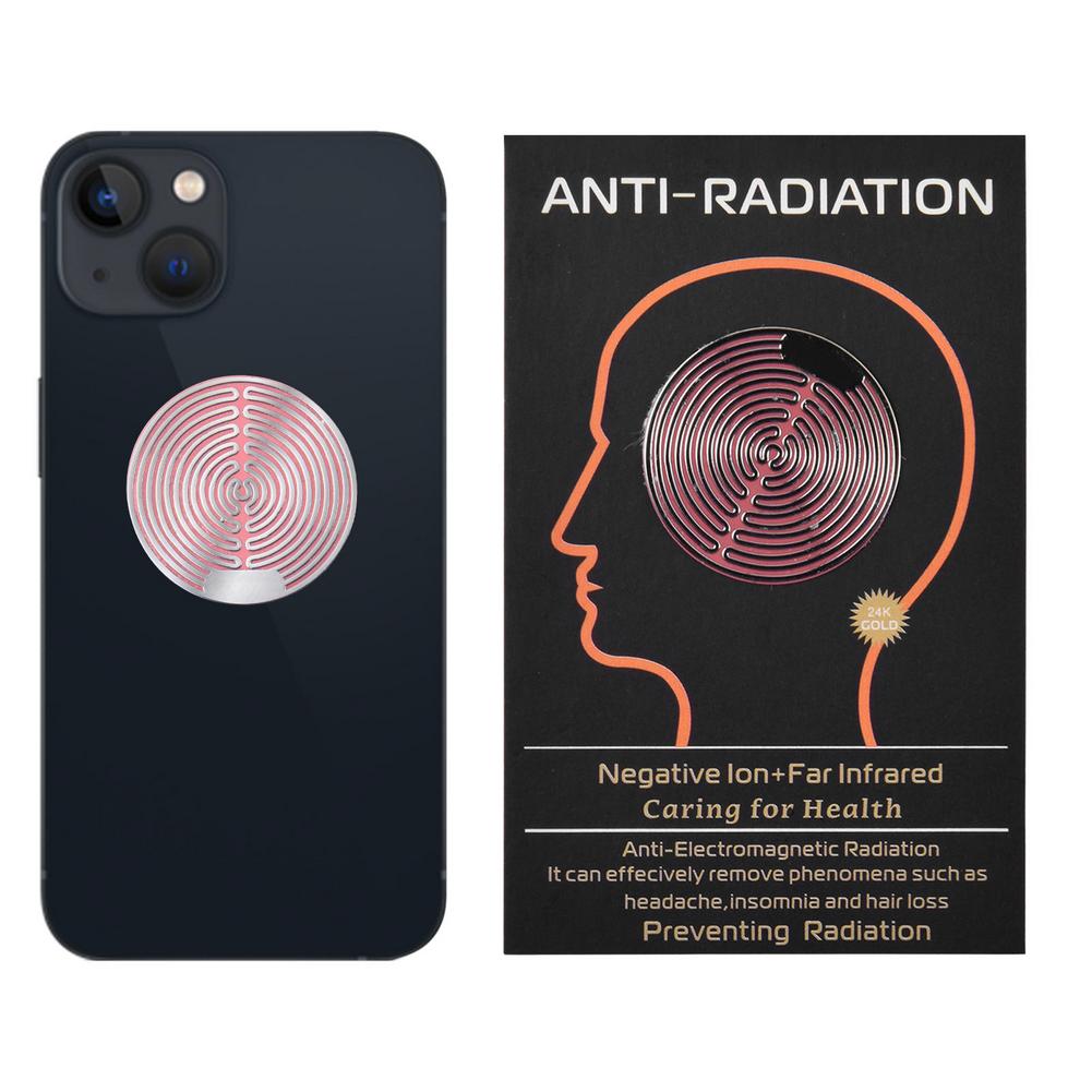 Radiation Protection Phone Stickers 5G &amp; EMF Blocker 6pcs For Mobile Effectively Eliminate Harmful Pollution 24k Gold Dual