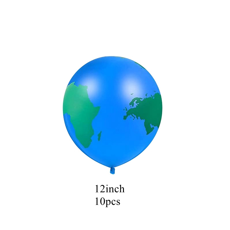 1 Juego de globos con mapa de viaje mundial, maleta, caja de dulces, pancartas de papel para mapa de viaje para niño, decoraciones para de cumpleaños con temática de avión: Verde oliva