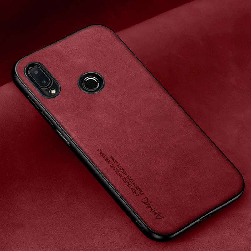 Coque en cuir Pu pour Xiaomi, motif Simple, étui en Silicone TPU pour Redmi 6 PRO A2 Lite 7 7A 8A: Denim / GRIS