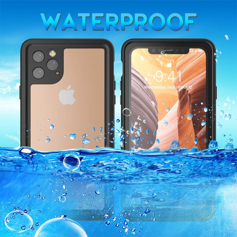 Funda de teléfono de buceo para iPhone 11 Pro Max a prueba de golpes a prueba de polvo de cuerpo completo IP68 funda impermeable para iPhone 11 pro X XS MAX XR 11Pro carcasa de teléfono a prueba de agua