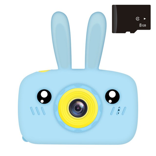 Cámara de juguete para niños Min 2,0 pulgadas 1920 HD pantalla multifunción dibujos animados bonitos niños Cámara juguete educativo jugar: A3