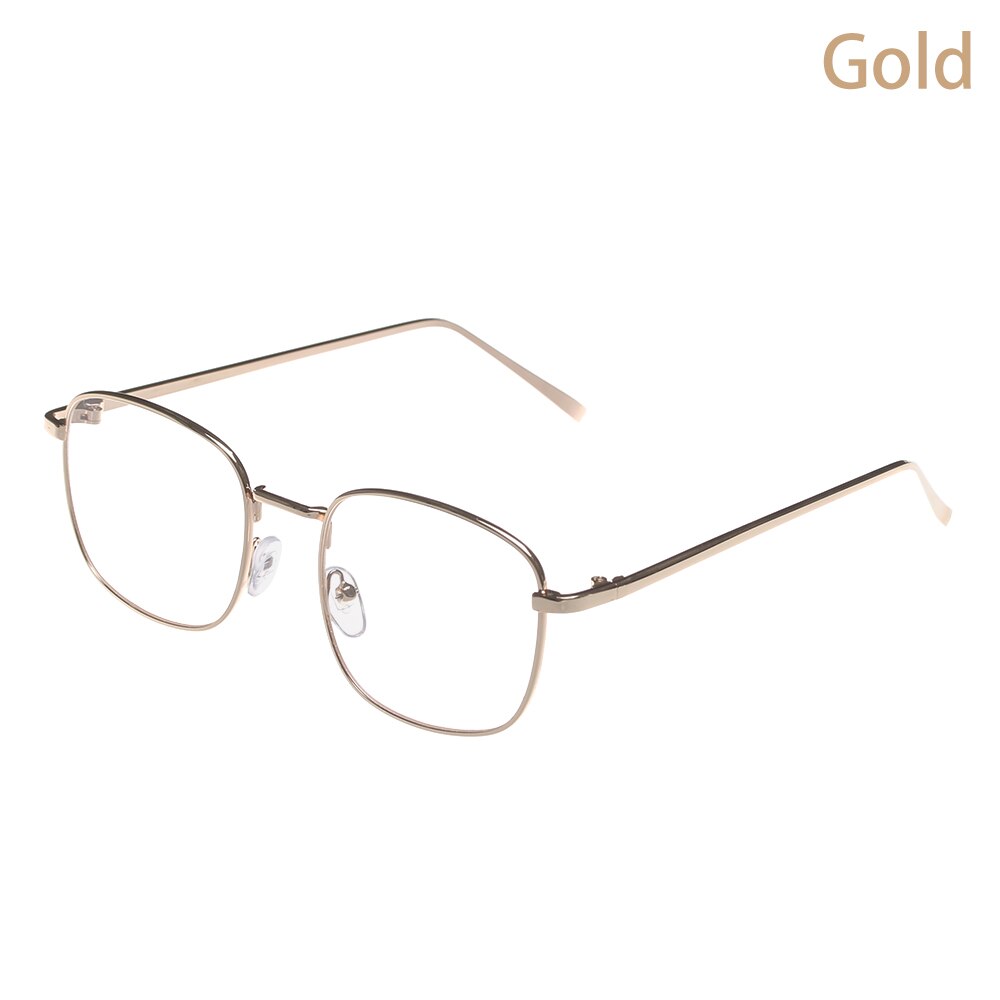 Metalen vintage ronde bril oversized brilmontuur optische oogzorg brillen draagbare brilaccessoires: Stijl 3 goud
