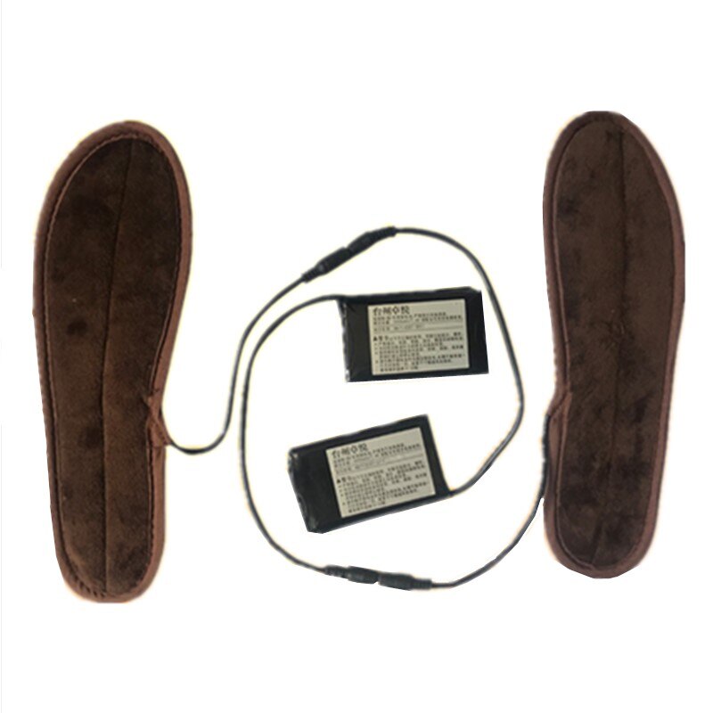 Data Line + plantillas para hombre y mujer, plantillas de calefacción de piel de felpa con USB eléctrico, plantilla calefactable para invierno, Unisex