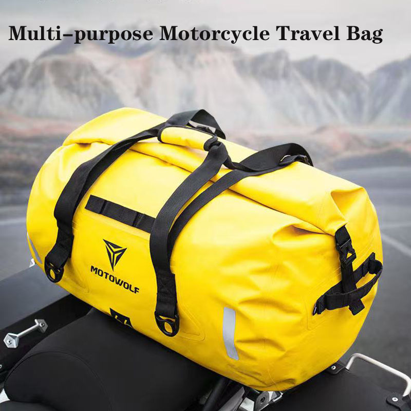 90L Universal Motorcycle Bags Waterproof Bag Motorbike Dry Duffel Bag for Travel,Motorcycling, Cycling,Hiking,Camping