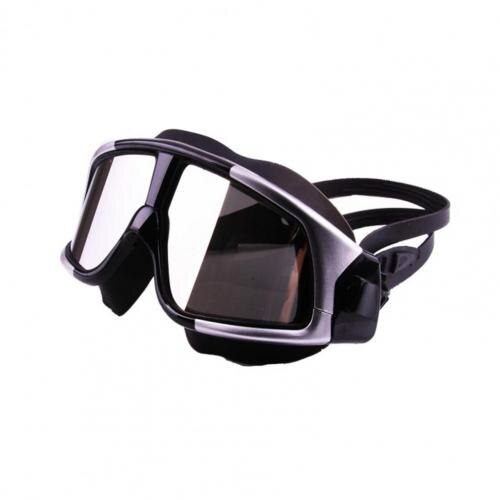 MC-3200 Zwembril Anti-Fog Shockproof Waterdicht Groot Frame Galvaniseren Zwemmen Bril Voor Strand: Zilver