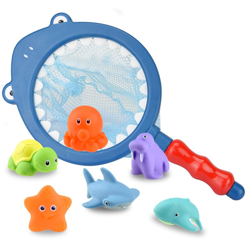 Sødt dejligt badelegetøj gris skildpadde model bold lege vand sprøjte sprinkler baby solsikke bad bruser legetøj baby vand legetøj: Fiskeri