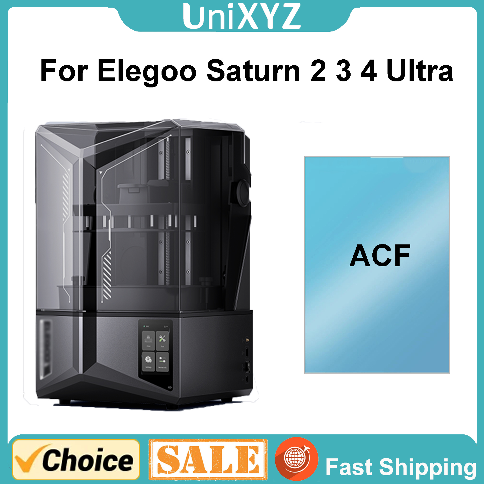 1–5 Stück ACF-Folie für Elegoo Saturn 4 3 Ultra 12K Saturn 2 8K Harz LCD 3D-Drucker Saturn 2 3 4 Hochgeschwindigkeits-ACF-Folienrolle