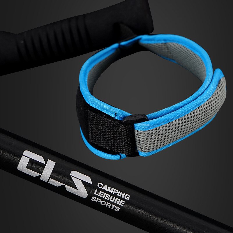 Udendørs folde klatrestang fire udtrækkelige ultra-lette vandrestokke justerbar størrelse 7075 aluminiumslegering bærbar vandrest