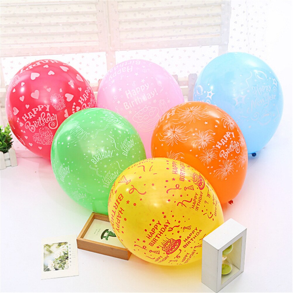 10Pcs Bruiloft Decoratie Latex Ballonnen Voor Gelukkige Verjaardag Opblaasbare Helium Ballonnen Benodigdheden Baby Kinderen Speelgoed