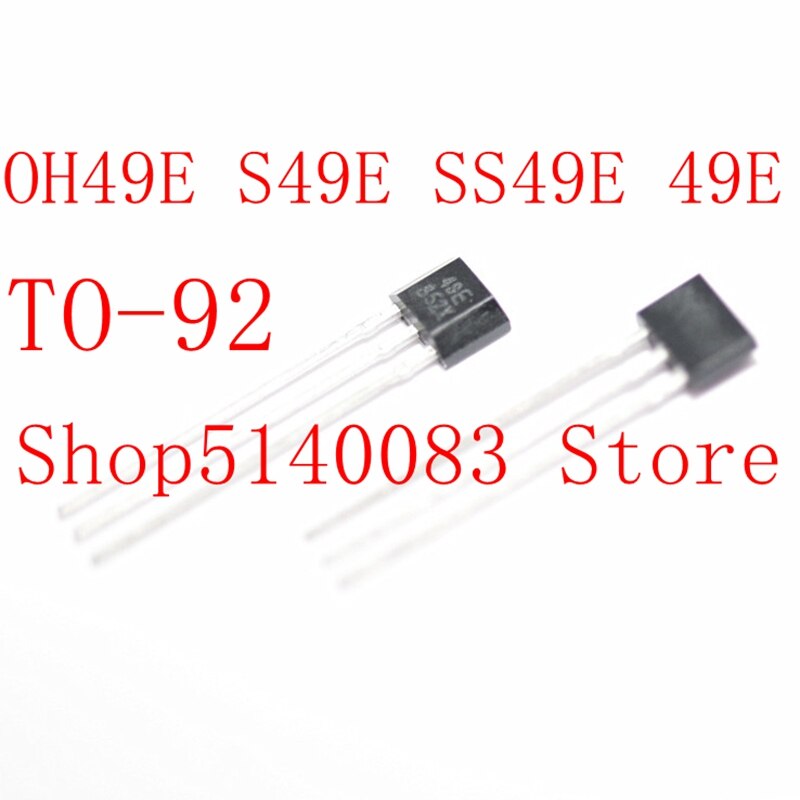 10Pcs Hall Element OH49E SS49E Hall Sensor Hall Effect Sensor