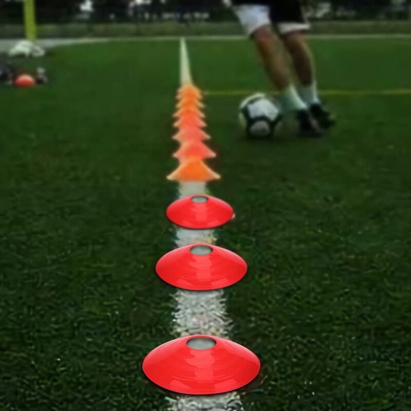 Stożki piłkarskie sprzęt treningowy stożki treningowe zwinność stożki piłkarskie na trening piłki nożnej dla dzieci sportowe markery stożkowe