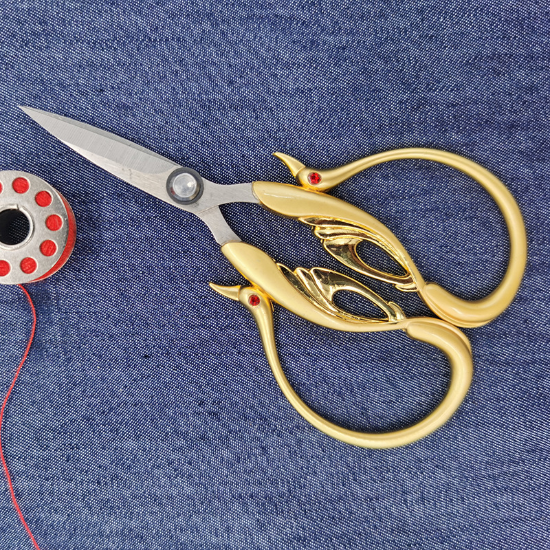Swan Stainless Steel Antique Scissors Household Products Cuticle Scissors Sewing Supplies Craft Scissors Fabric Cutting