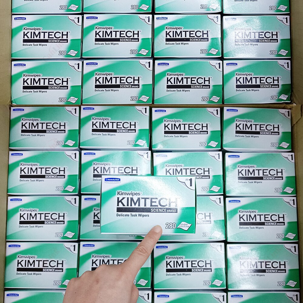 KIMTECH – lingettes en papier de nettoyage pour fibres optiques, 280 pièces, importé des états-unis, prix