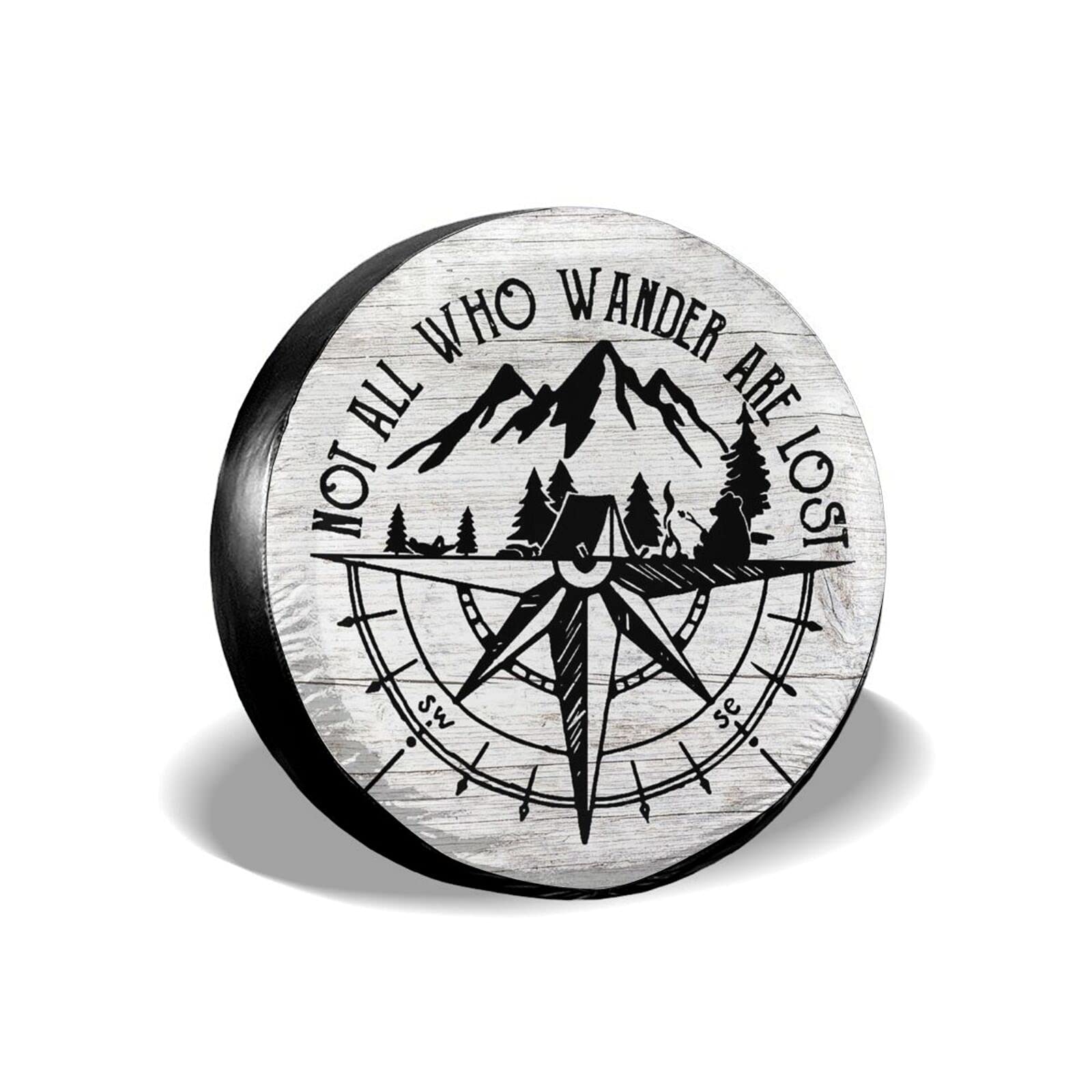 Cozipink Universal Caravan Spare Tire Cover Heavy Duty Wheel Protector: M / GRAY