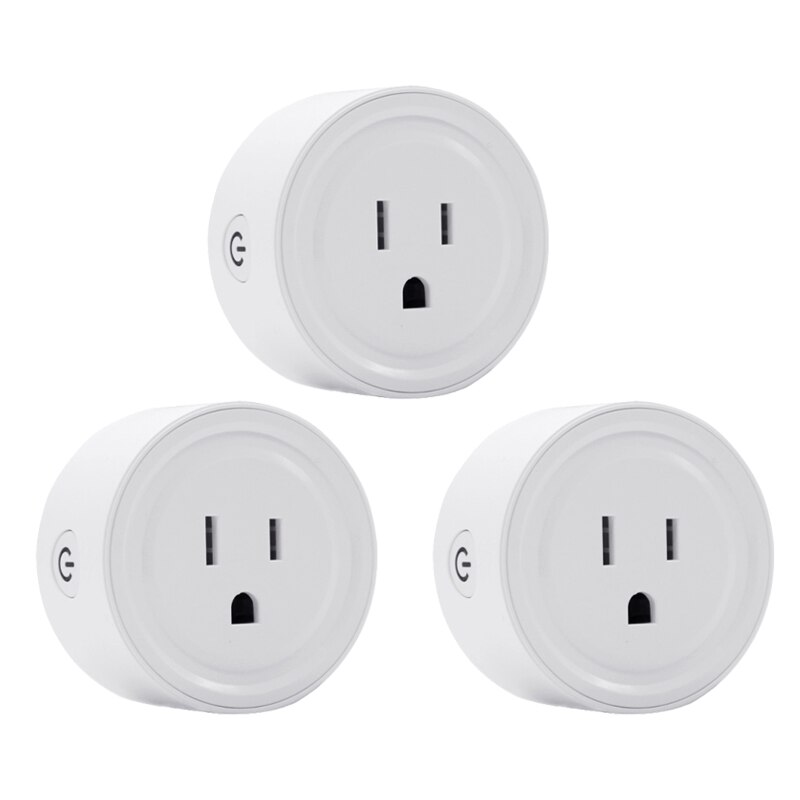 WiFi Smart Plug Adapter Wifi Smart Socket Mobile Remote Control eWeLink APP Timing Plug Voice Control Socket US Plug: 3pcs
