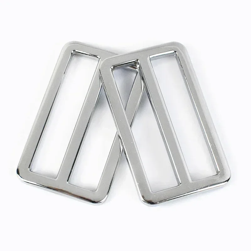 10/20Pcs 20-50mm Metal Buckles for Bag Strap Slider Tri Glide Adjuster Clasp Webbing Backpack Hooks Loops DIY Accessories: 6# / DULL