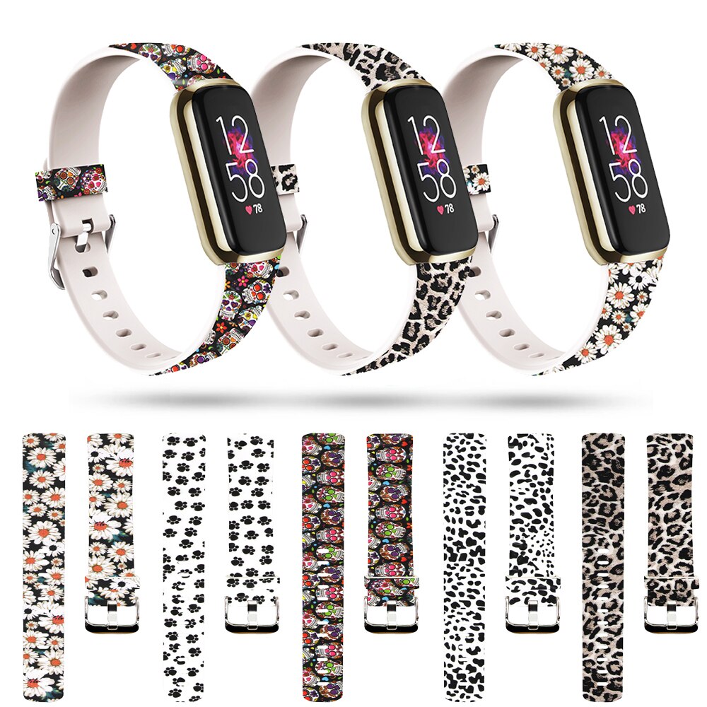 Wrist Strap For Fitbit Luxe Watch Band For Fitbit Luxe Bracelet Soft Silicone Loop Smart Watch Accessories Replacement Belt