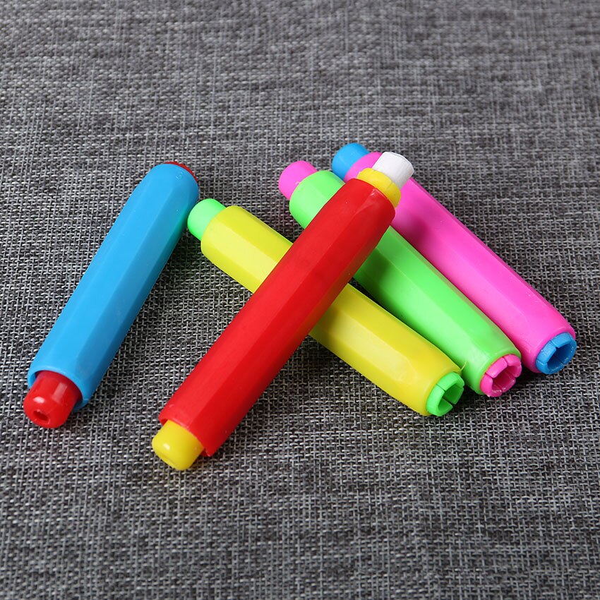 1PC nauczyciel tablica plastikowa podstawka na kredę s kreda kolor losowo podstawka na kredę