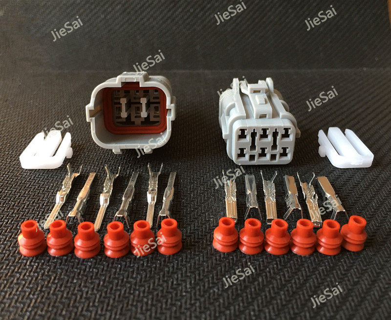 6 Pin Female Male Way Waterproof Electrical Wire Connector Plug Auto Connectors MG640337 MG610335