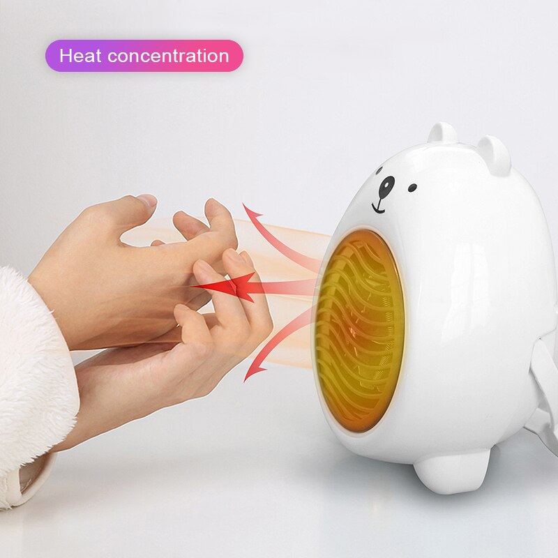 Heater Fan Desktop Home Desktop Machine Portable Electric Heater Fast and Energy-saving Winter Ceramic Heater Heating Equipment