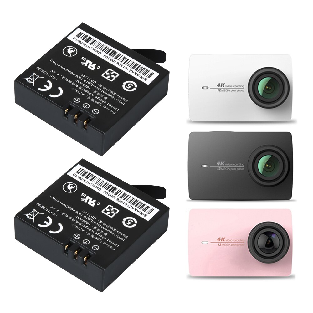 Originele Yi Ii 4K Batterij AZ16-1 Camera Batterij Voor Xiaomi Yi 4K 2 Sport Actie Camera