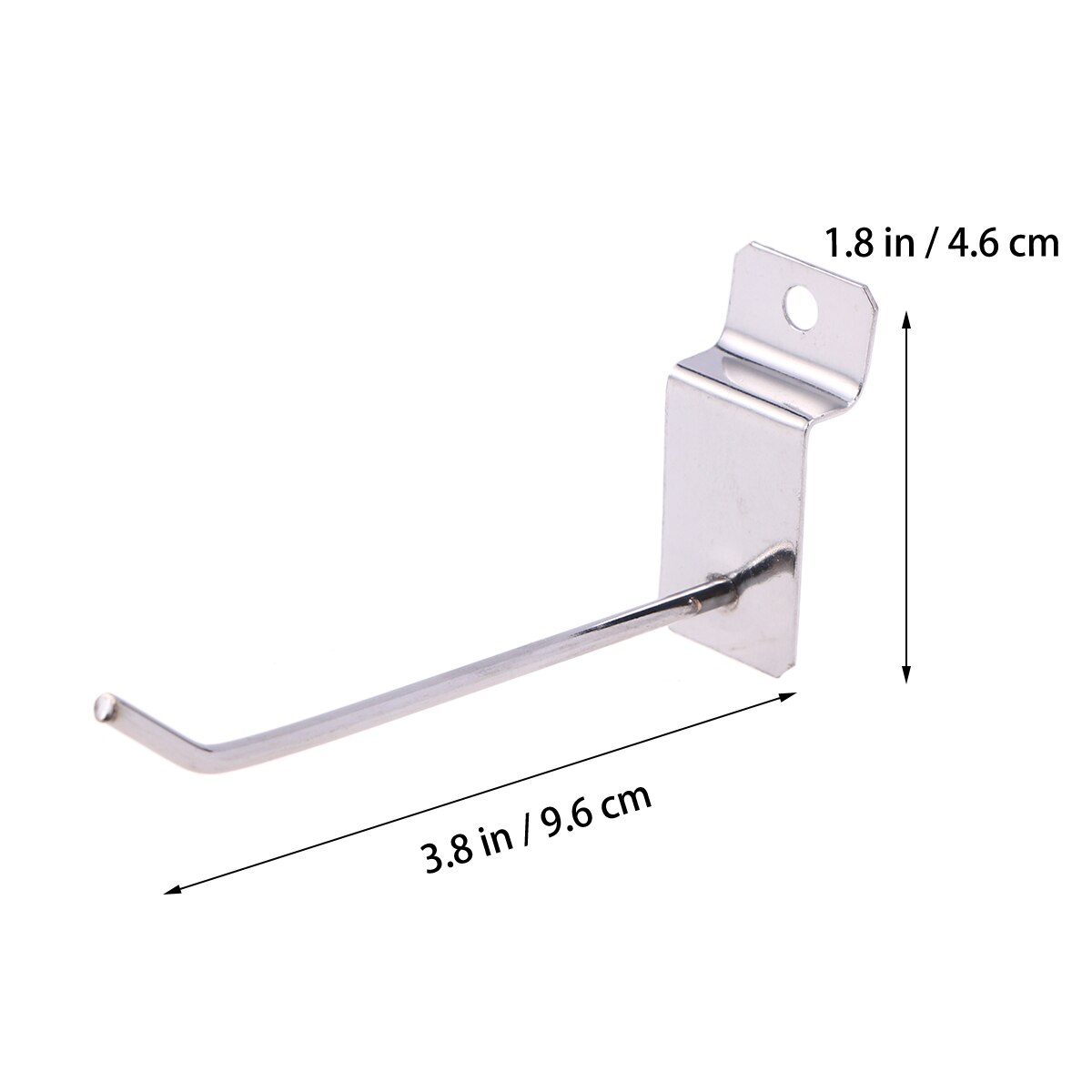 20Pcs Retail Store Display Hooks Panel Display Hooks Durable Gridwall Slatwall Hooks for Retail Store Home Garage