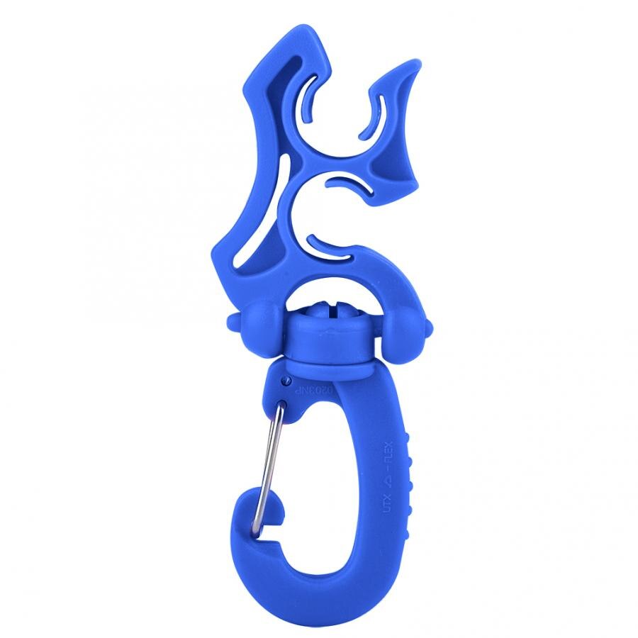 Regolatore Doppio BCD Supporto Del Tubo Flessibile con Clip di Fibbia Gancio Doppio BCD Clip Regolatore Fermo Fibbia per le Immersioni subacquee Lo Snorkeling: 1pcs Blue