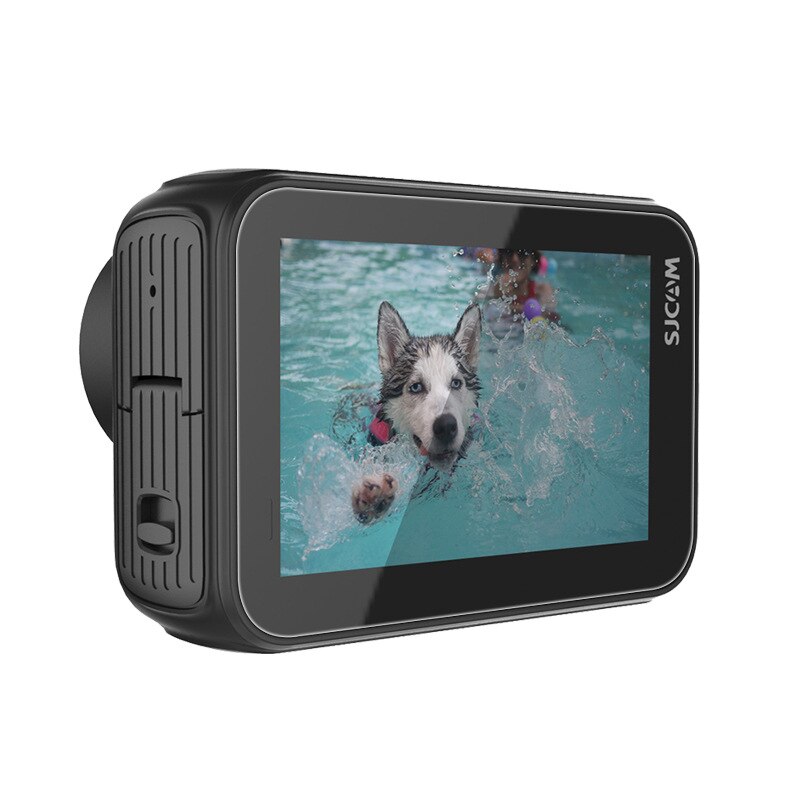 Ekstrem sport dv kamera hærdet glas beskytter cover cover til sjcam  sj8 sj9 lcd skærm beskyttelse film