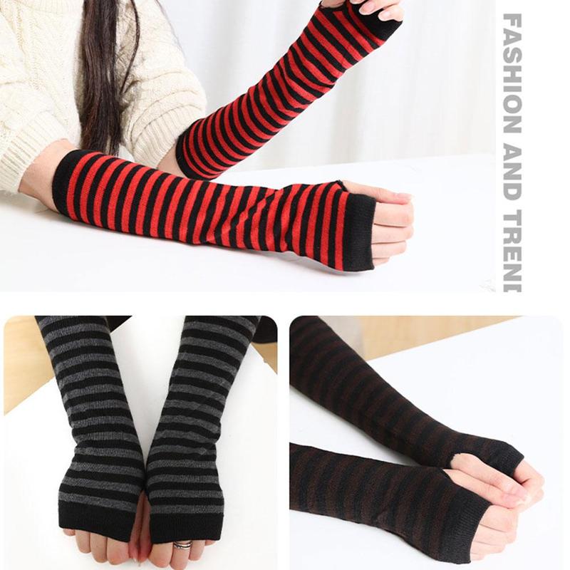 Handgelenk Abdeckung Koreanische Nette Gestrickte Handschuhe Offene Finger Abdeckung Vielseitig Handgelenk Ärmel Finger Halb U1Z3