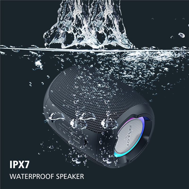 IJVERAAR-S53 Draagbare Bluetooth Speaker 10 uur 10 w super luid geluid bluetooth speaker IPX6 waterdicht voor telefoon TF-kaart USB