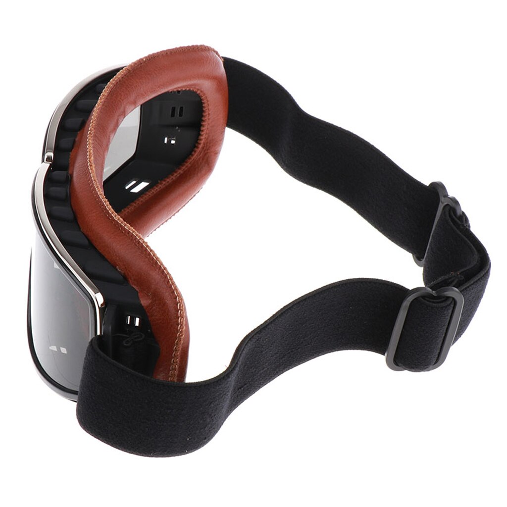 BIKER GOGGLES PILOT MOTORCYCLE CRUISER OLDTIMER EYEWEAR GLASSES BLACK