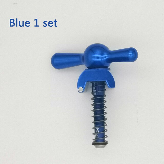 1 paire de plaques de serrage de charnière aceoffix avec aimant + levier de serrage de charnière pour vélo brompton aimant c boucle 31g: Bleu