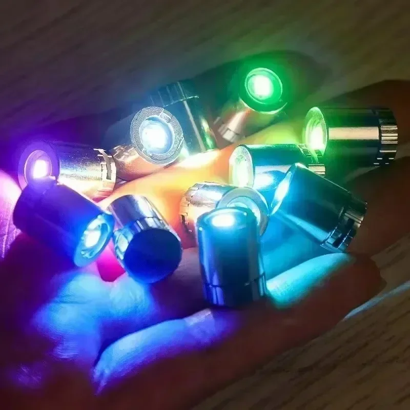 50/10 Uds Mini bombilla de luz LED pequeña luces coloridas lámparas alimentadas por batería para linterna artesanía iluminación pequeña decoración luminosa
