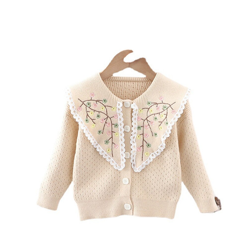 2022 menina coreano longo floral camisola da criança menina roupas de inverno menina cardigan outono outono criança roupas crianças inverno camisolas